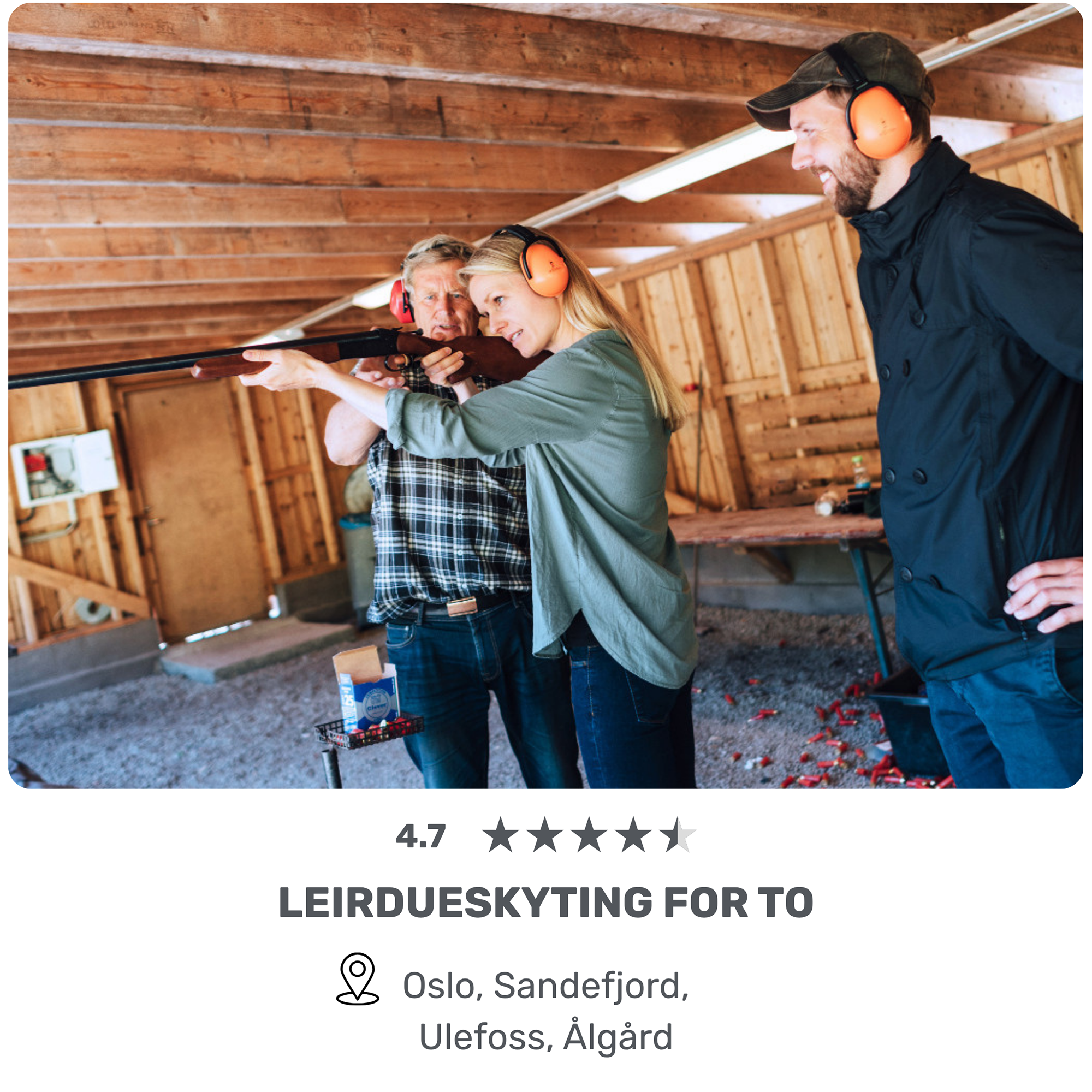 Leirdueskyting for to